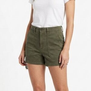 Madewell The Perfect Vintage Fatigue Short in Military Green - Size 27